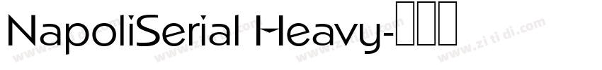 NapoliSerial Heavy字体转换